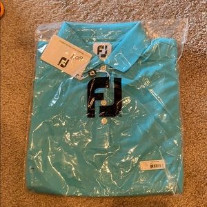 FJ women’s golf shirt in aqua size M. Brand new